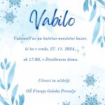 Vabilo na Bazar, 27. 11. 2024 ob 17.00